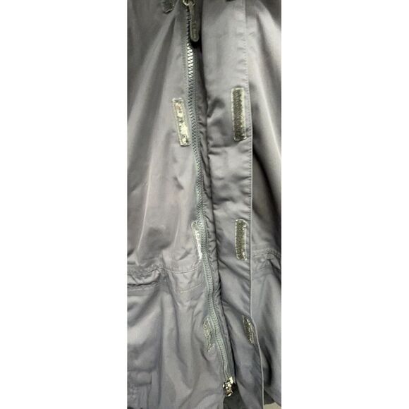 LL Bean Jacket Men L Grey Black Rugged Ridge Parka Weatherproof Coat NO Hood - Picture 6 of 16